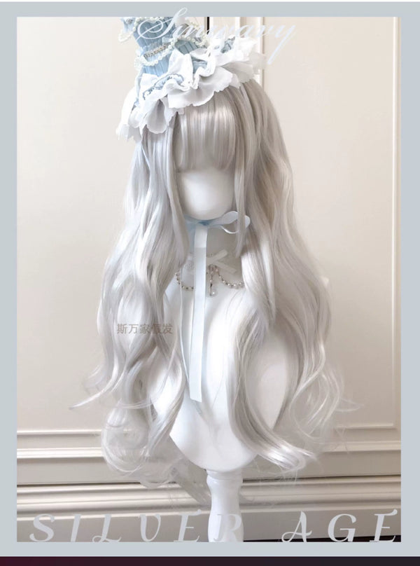 Sinwavy Silver Era layered silver-white curly wig - view 1