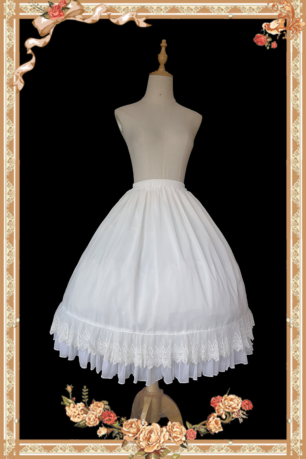 Universal Lolita SK Extension Underskirt One Size White