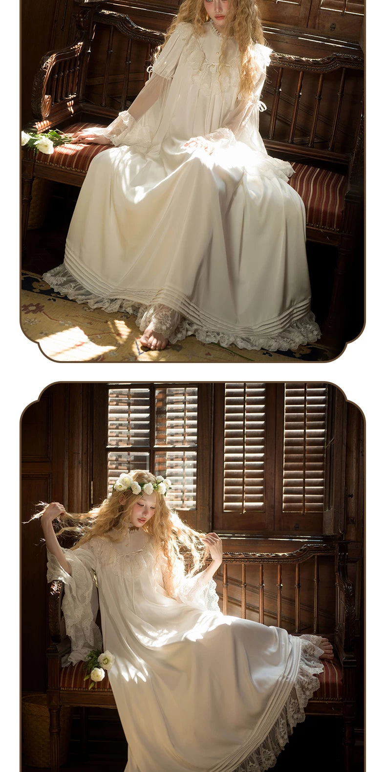 Inmorelli - Jasmine Manor - Edward OP dress with flared lace cuffs