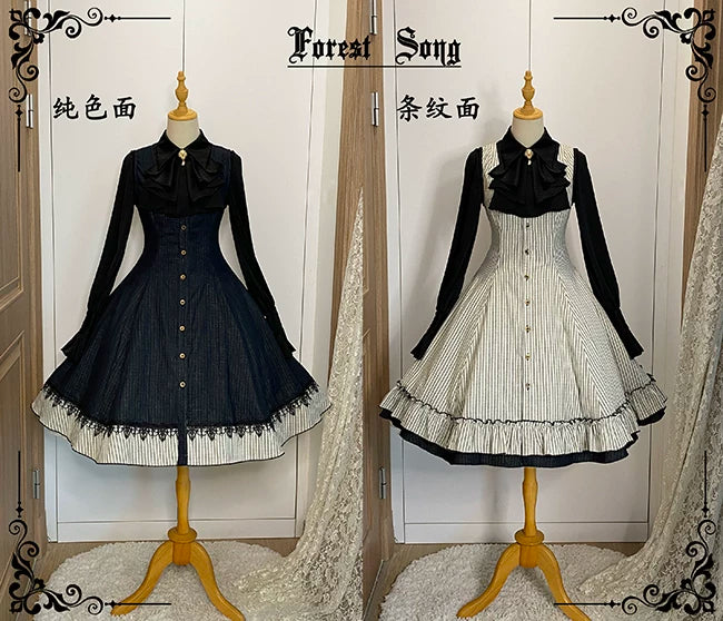 【Forest Song】阿尔忒弥斯JSK 现货正反双面两穿式连衣裙lolita