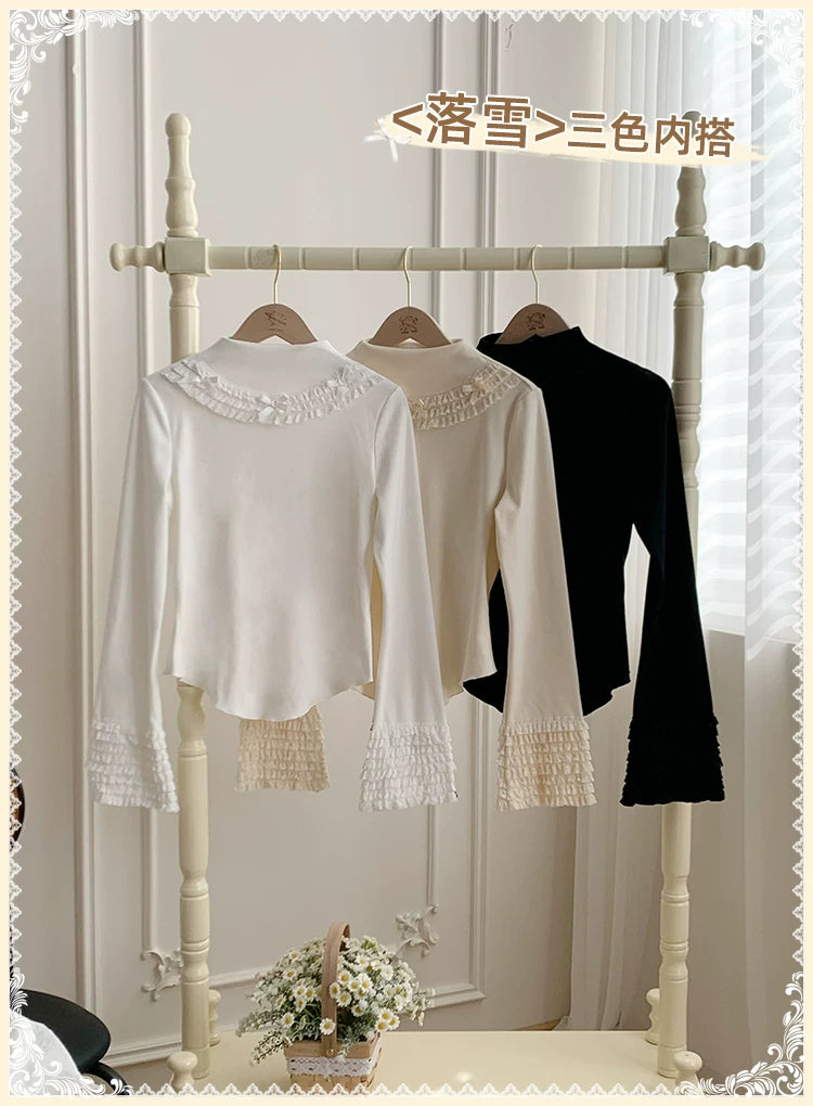 With PUJI - Luoxue - Lolita Top, Knit Texture detail view 6