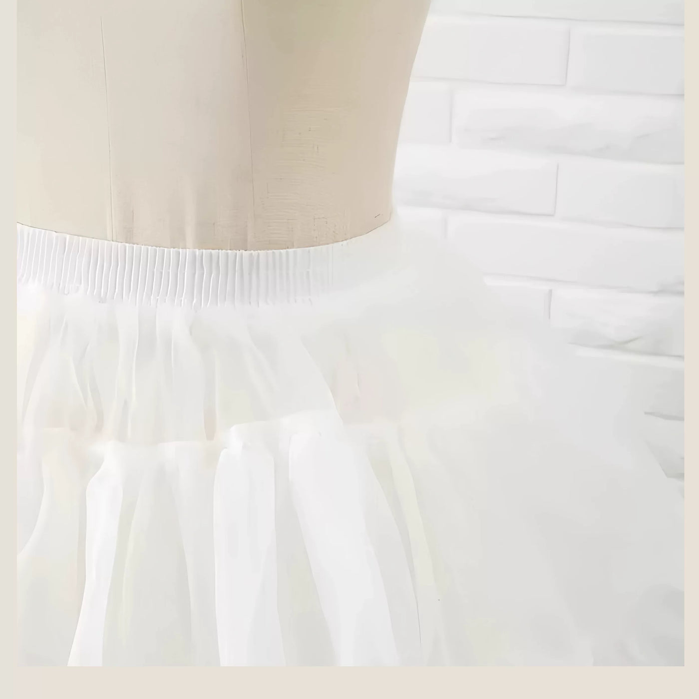 Tata Long Ear - Soft-Tulle Cloud - Petticoat with 40 cm Four-Layer Tulle or 55 cm Cloud Support