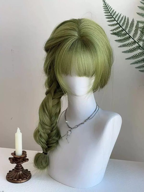 Kunkun Fish green long straight Lolita wig - view 1