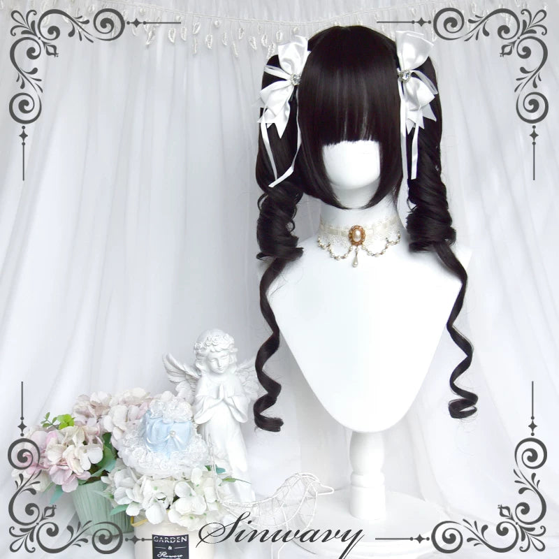 Sinwavy natural black double ponytail wig - view 4
