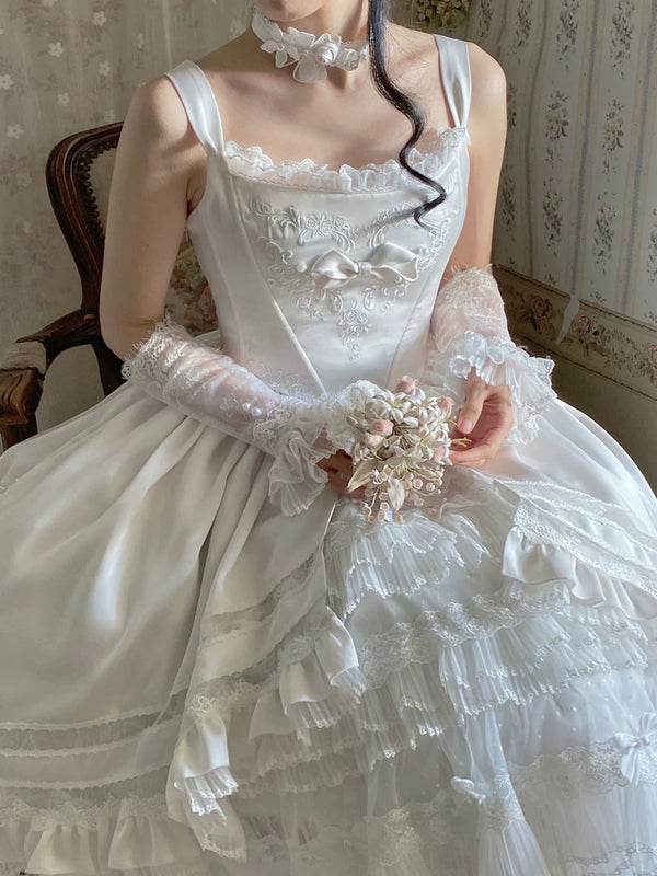Two Country Cats - Rose Promise - JSK with Lace and Bow Details