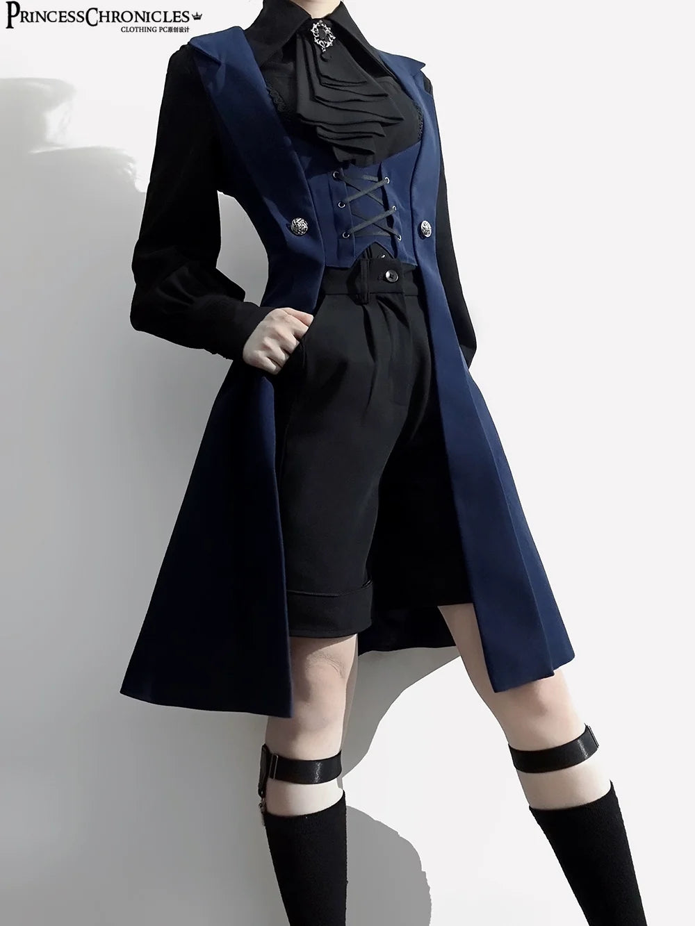Princess Chronicles - The Night Prelude - Gothic Ouji Lolita Handsome Long Slim Vest