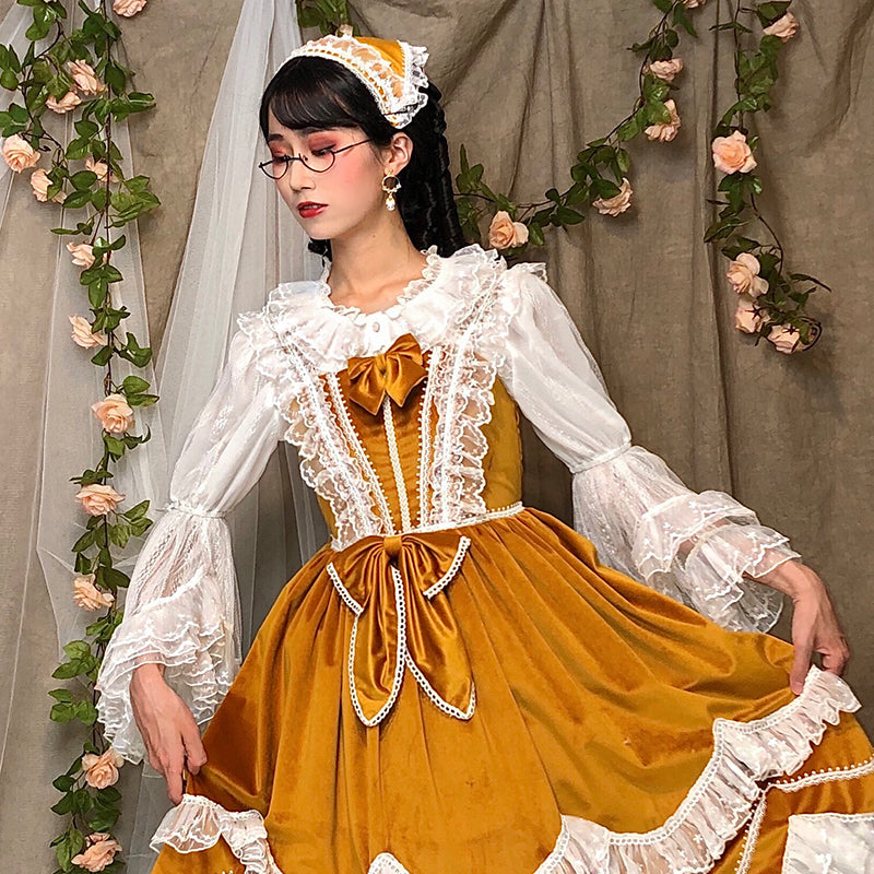 Sakurada Fawn - Plus Size Lolita Princess Sleeve - Blouse Innerwear
