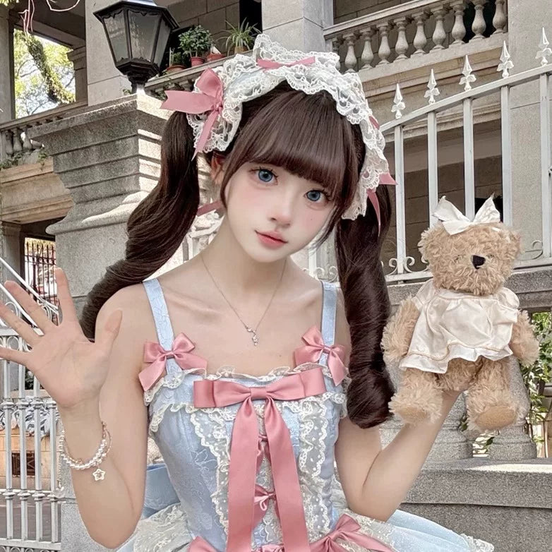 Hanguliang Satin Heart Knot Ballet JSK Dress