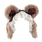 Bear-Ear Earmuff Headband / One Size