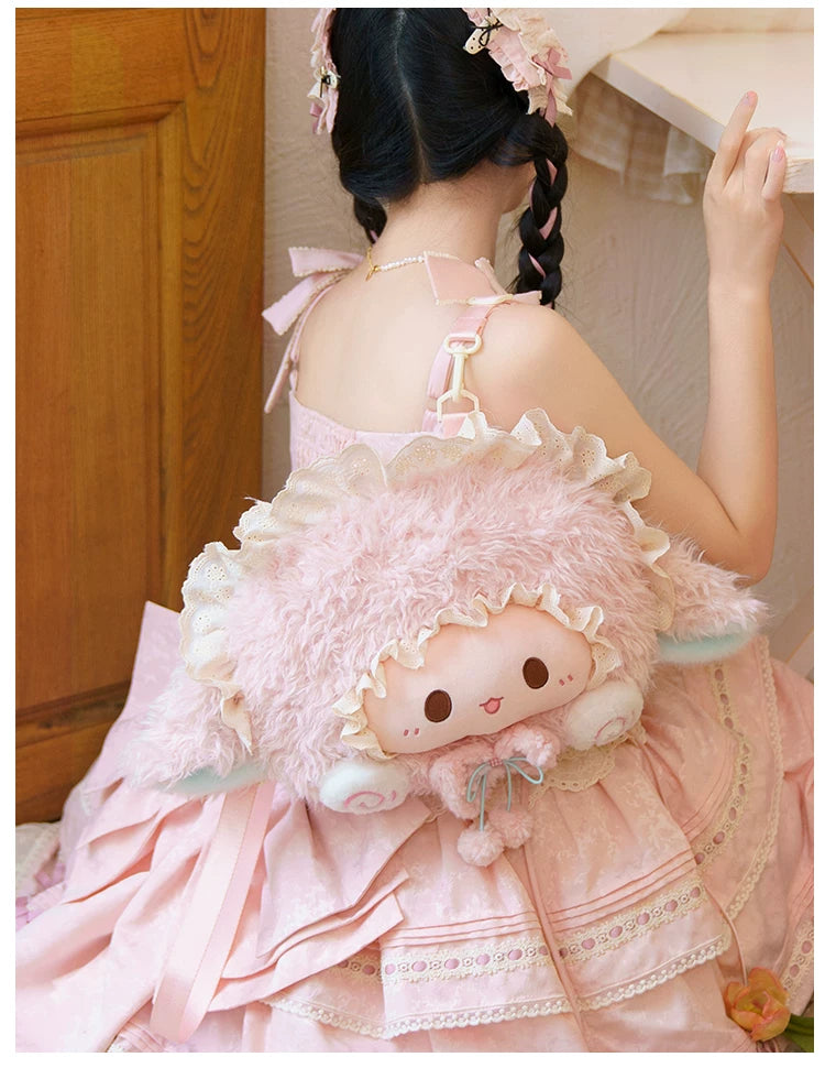 LambGuli - Big-Face Character Collection - Plush Character Bags and Backpacks with Large Face Motifs
