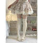 Ivory bow socks only / One Size