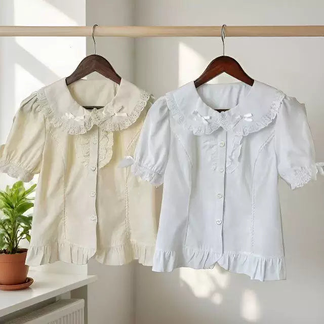 Sweetheart Dream Machine - Summer Doll - Blouse with a lace collar