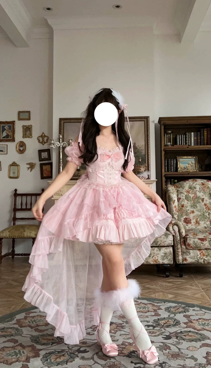 Sugar Girl - Rose Tale - Sweet Lolita Accessories Summer Trailing Short Sleeves KC