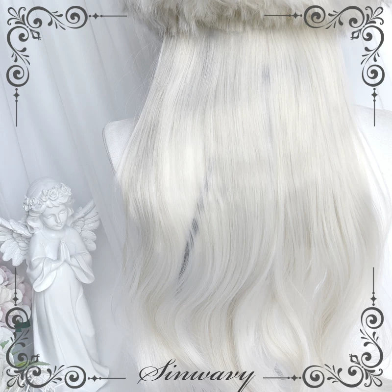 Sinwavy Tu Ji silver white curly Lolita wig - view 9