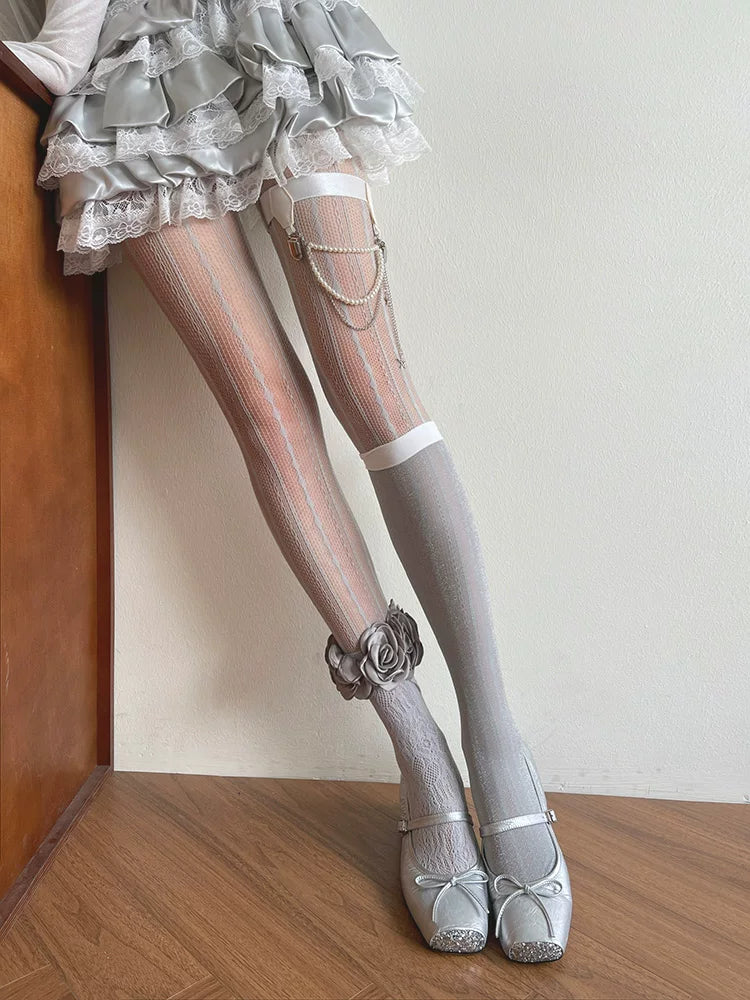 Sock Noble - Ballet Mix - Multi-Style Legwear Selection with Lace Details