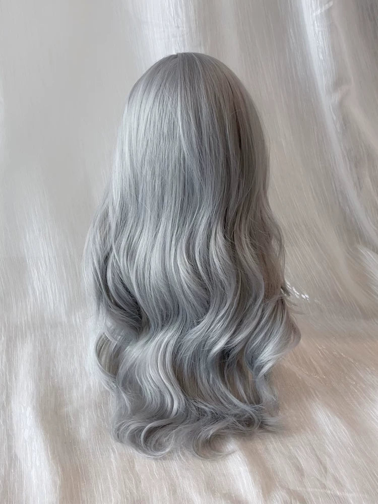 Kunkun Fish silver grey long curly wig - view 3
