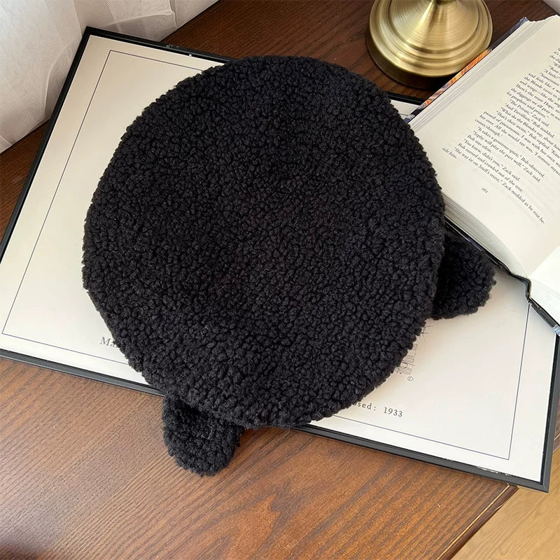 With PUJI - Rongrong - Lolita Hat, Detachable Styling & Plush Texture detail view 8