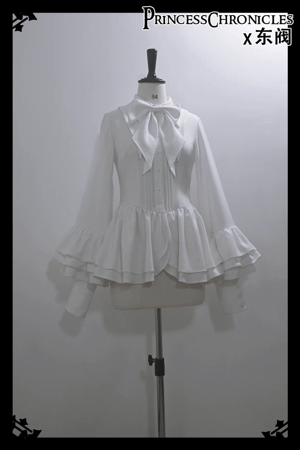 Ashes - Vintage Ouji Lolita Blouse and Shorts Set Shirt XS