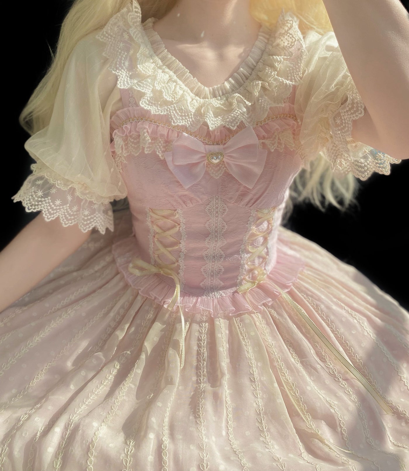 DMFS Lolita - Classic Lolita Shirt Short Sleeve - Chiffion Blouse Innerwear