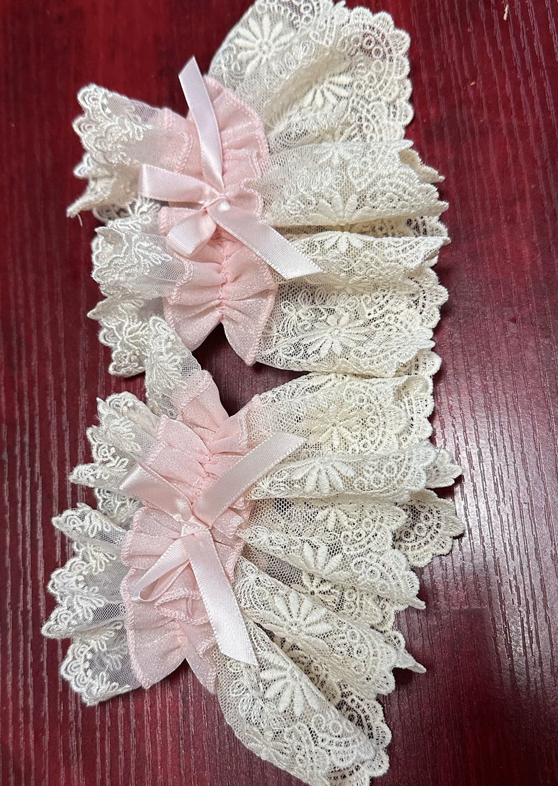 Zhijinyuan Sea Moon Realm Ballet JSK & Accessories — Matching pink wrist cuffs
