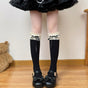 Black calf socks / One Size