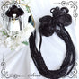 Natural Black - pair of braided buns only