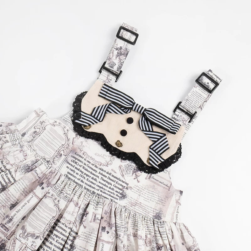 With PUJI - Berliner Zeitung - Lolita OP Dress, Print & Detachable Styling detail view 4