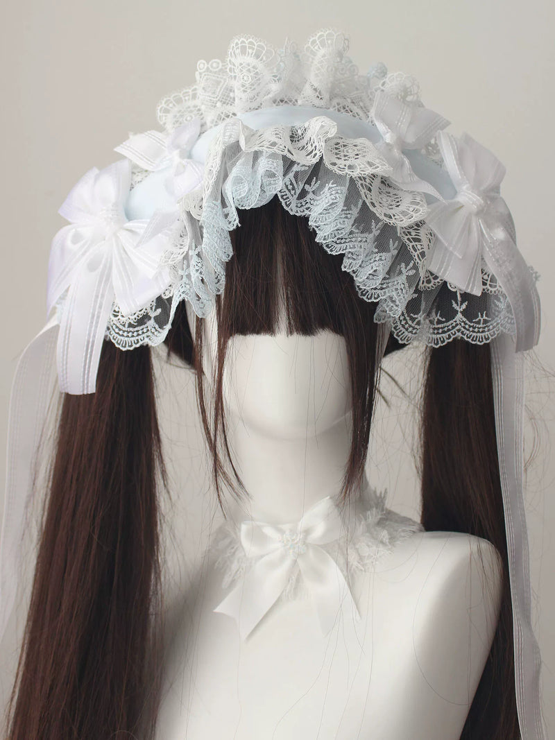 Deer Girl Handmade - Lace Veil Collection - Top Hats, KC, Arm Sleeves, Hanamaru, Headbands and Bonnets with Tulle