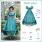 Long OP 6-piece set (long OP + belt + waist chain + choker + flower circle + hat) - In stock / S