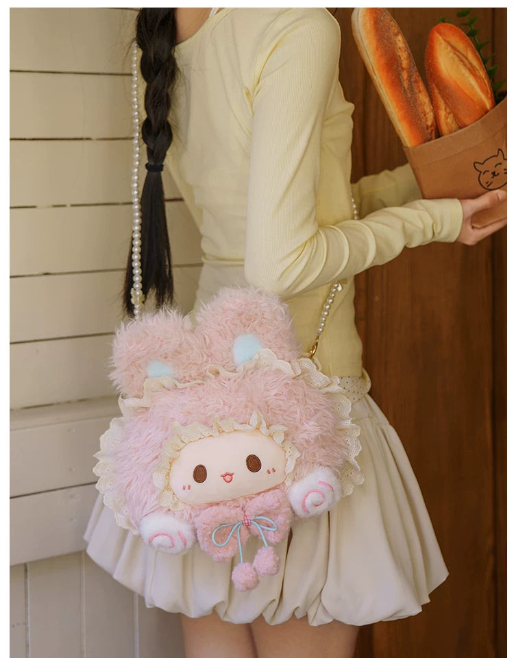 LambGuli - Rubitu Big-Face - Plush Bags and Backpacks with Character Face Motifs