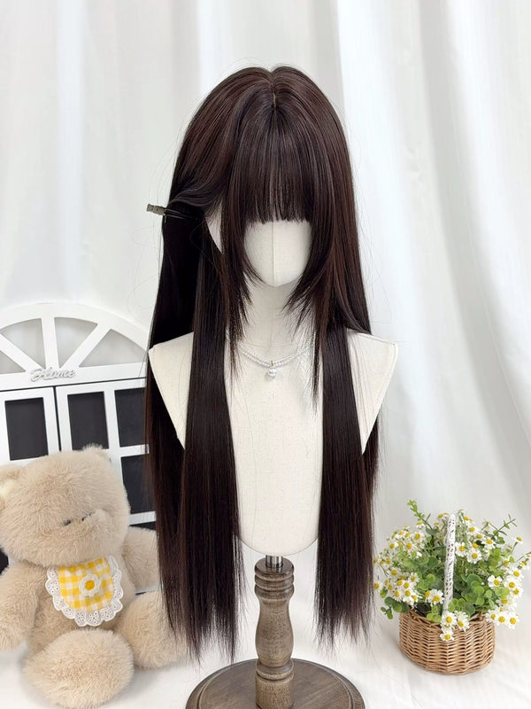 Kunkun Fish First Love long black wig - view 1