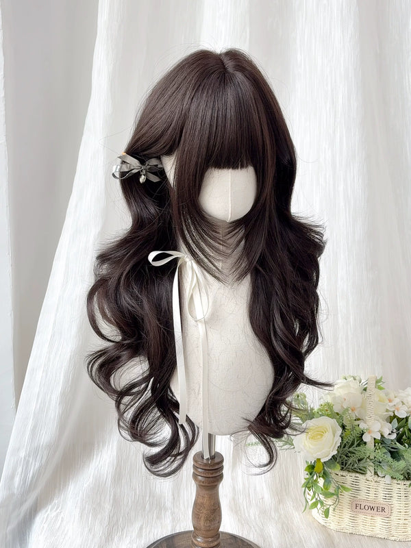 Kunkun Fish Poppy black-brown long wig - view 1