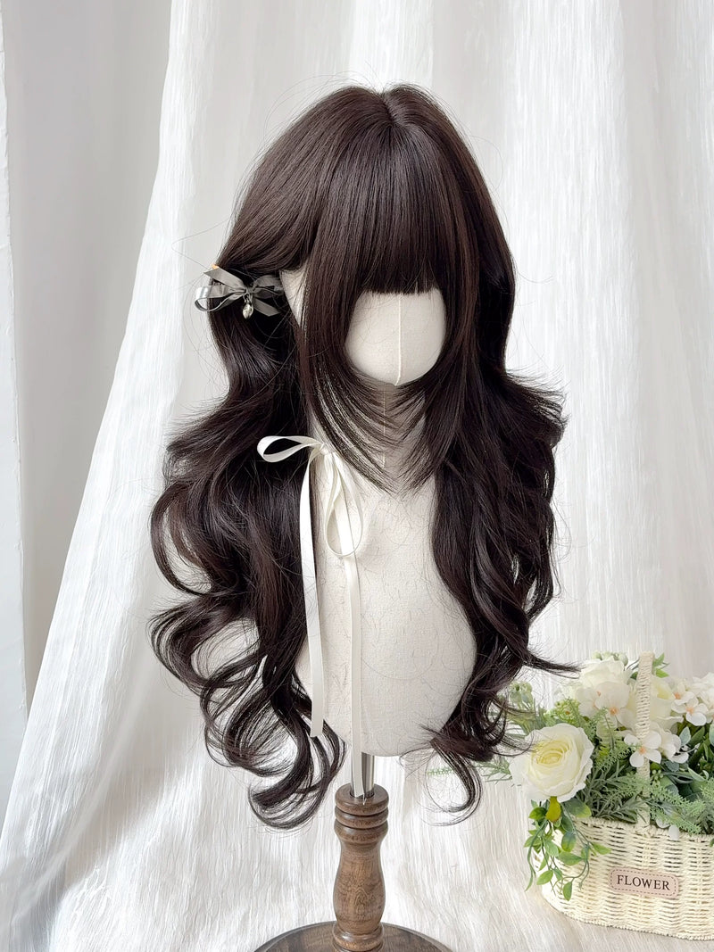 Kunkun Fish Poppy black-brown long wig - view 5