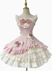 Zhijinyuan Cream Bud Doll JSK - Pink JSK / S