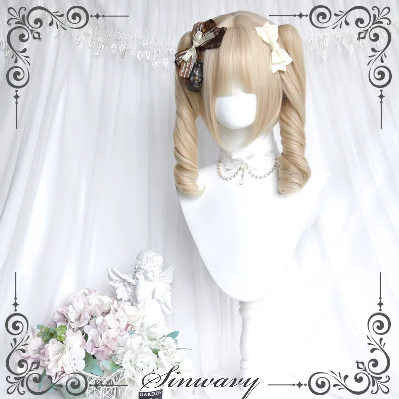 Sinwavy pearl-beige twin ponytail wig - view 6