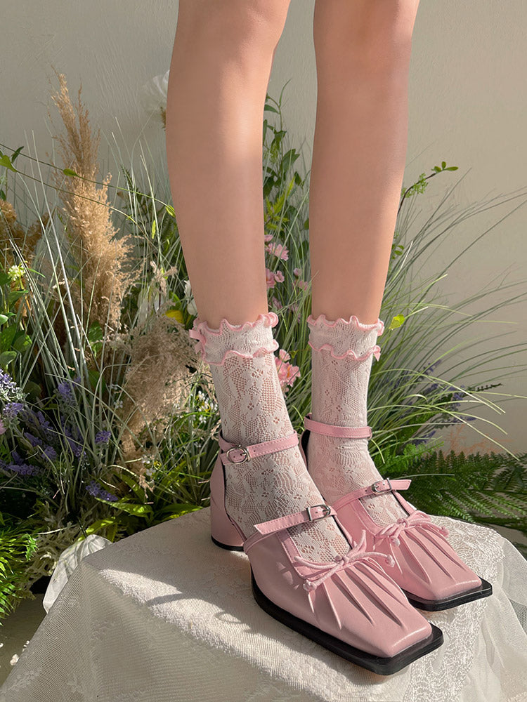 WAGUIR - Kawaii Lolita Thin Lace Socks - Socks