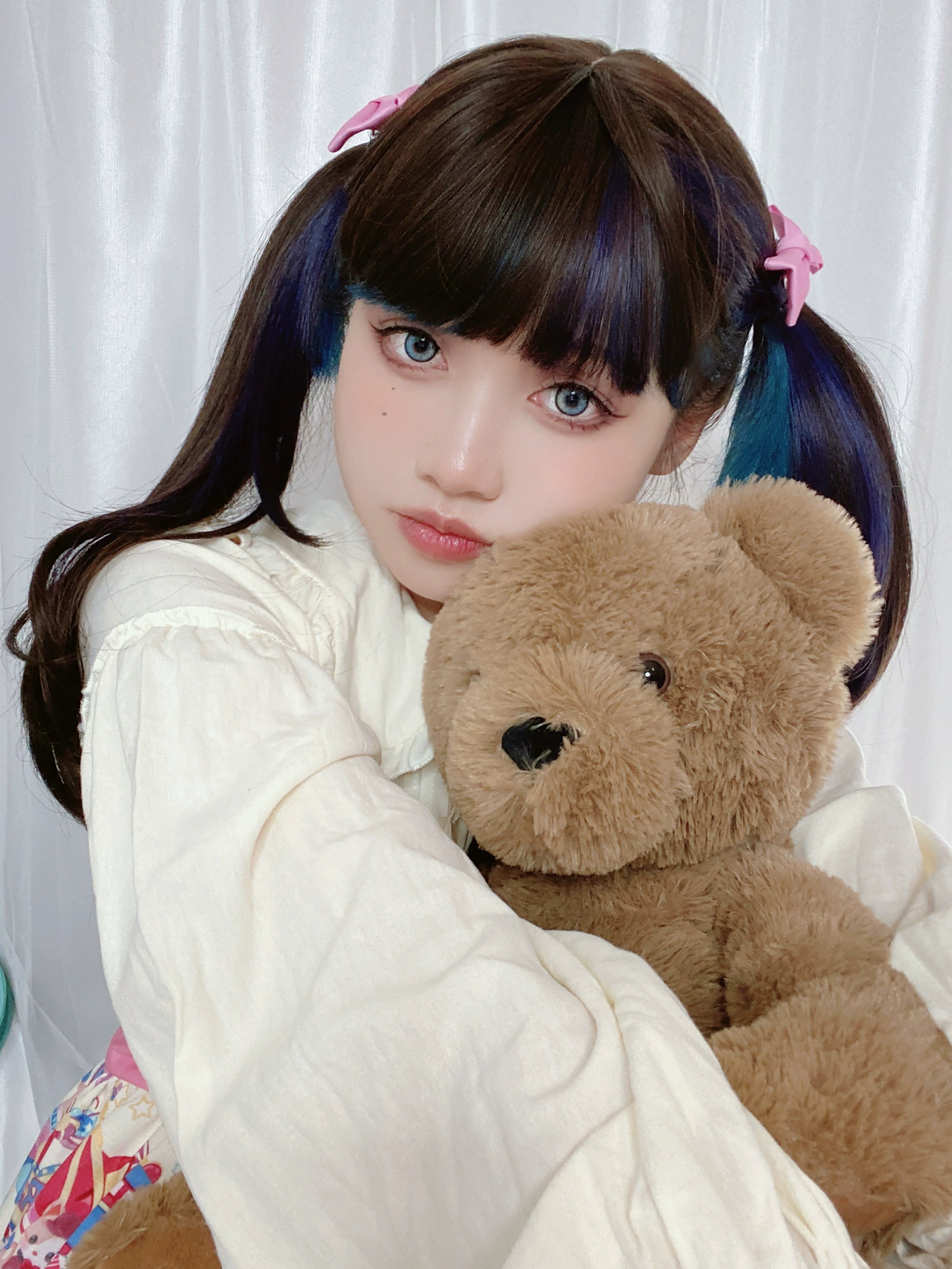 Spot MONKEEP Monkey Bajia, Sandwich Pie, Bangs Top Hair Piece Interlayer Highlighting Half Headgear Original Wig