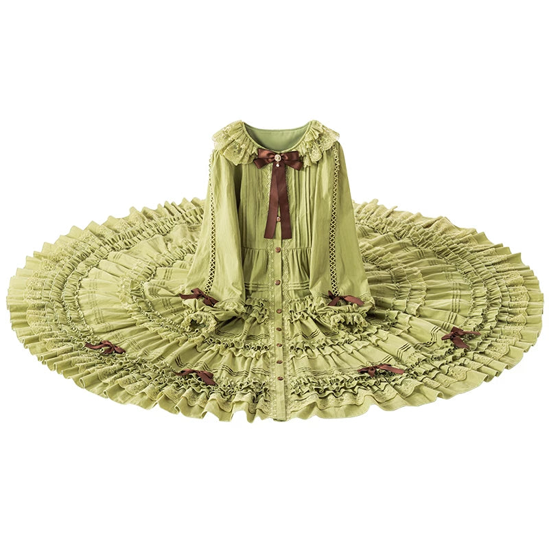 Carol Goddess - Tasha's Garden OP - Olive green classic Lolita