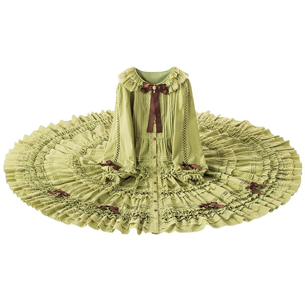 Carol Goddess - Tasha's Garden OP - Olive green classic Lolita