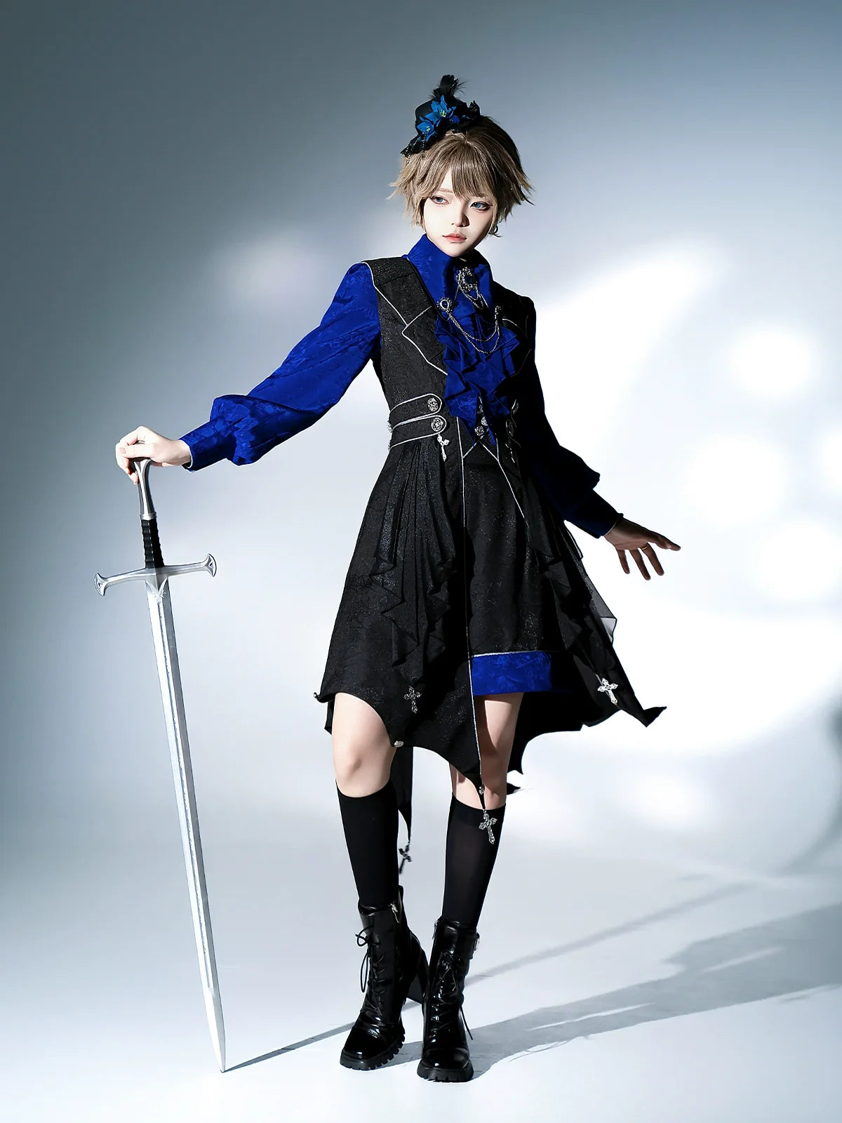 Your Princess - Knight's Code - Jacquard Ouji Fashion Vest Set, Detachable Jabot