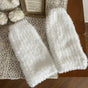jambières moelleuses blanches / Taille unique