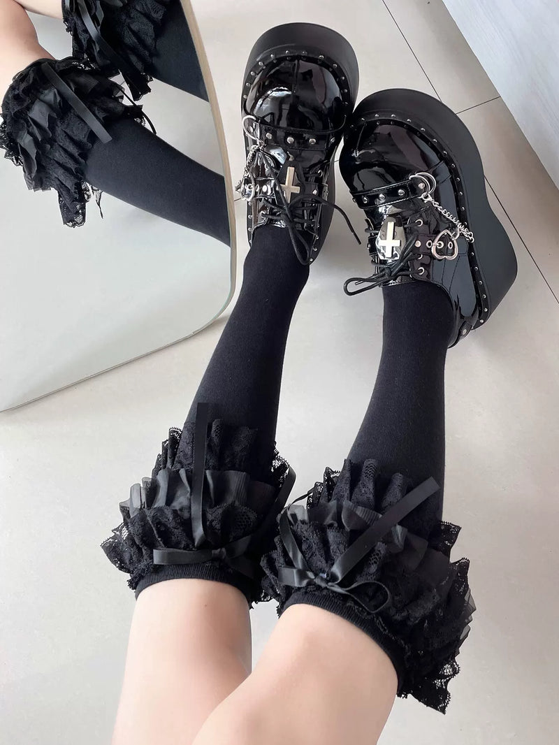 Fantasy Doll - Sweet Ribbon - Calf and Short Socks with Lace and Bow Options