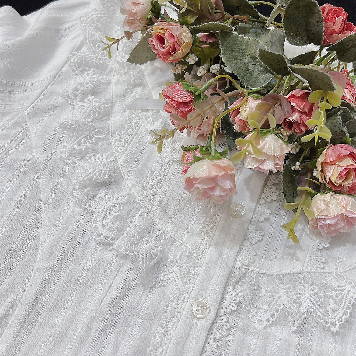 DMFS Lolita - Summer Short Sleeve Cotton Lolita - Blouse Innerwear