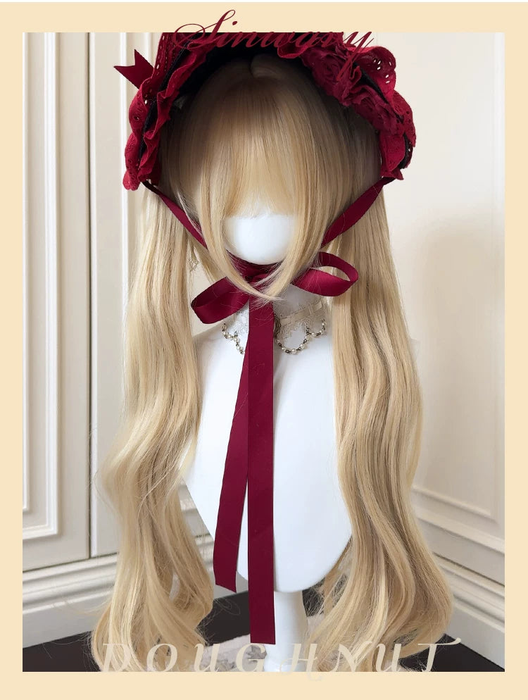 Sinwavy gold 60cm twin ponytail wig - view 5