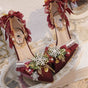 Christmas Ballet Burgundy - 5 cm Heel / 34