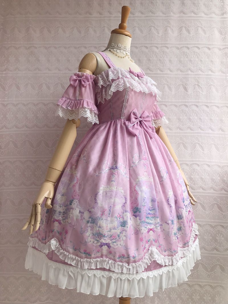Yilia - Unicorn's Secret Garden Summer - Lolita JSK Dress JSK Dress