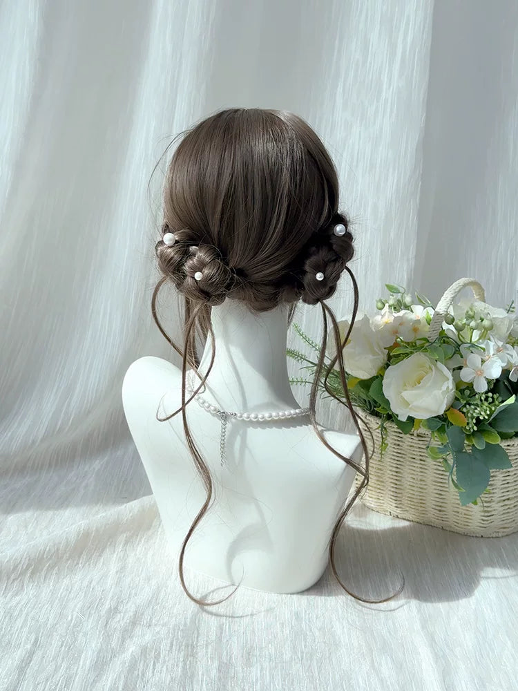Kunkun Fish braided bun Lolita wig - view 4