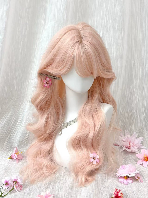 Kunkun Fish peach pink long curly wig - view 1