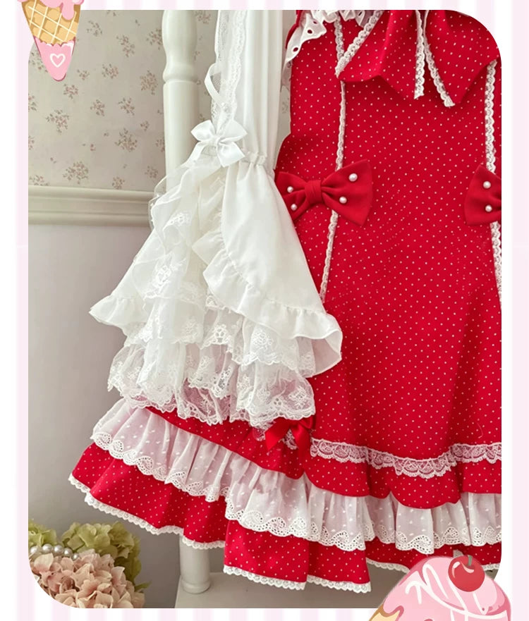 Galette Bunny - Sweet Dessert - Six-Panel JSK with Layered Ruffles