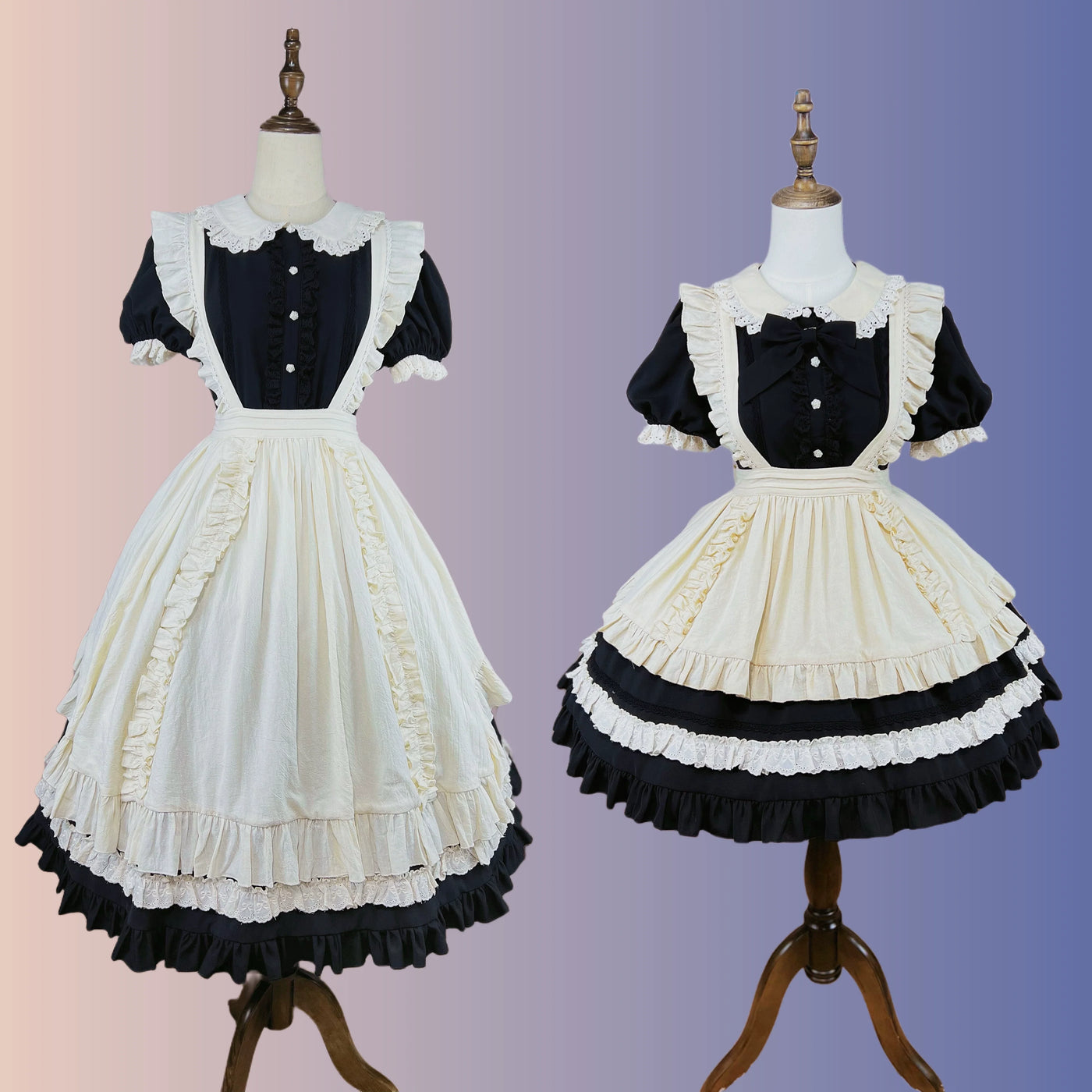 DMFS Lolita - DMFS - Piaget Servant / Maid Lolita OP Dress Vintage Lolita Dress
